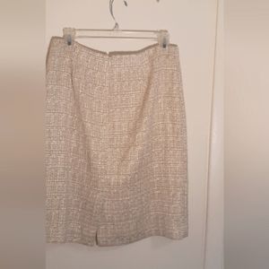 Skirt, acrylic, polyester sz 6, lined